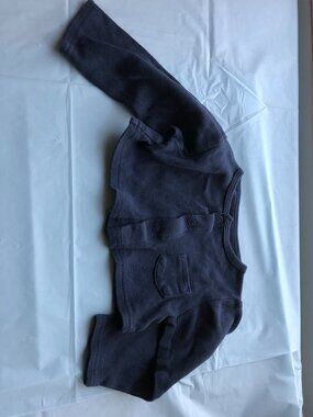 Dark Blue 18-months button-up cardigan/sweater w/front pocket; like new